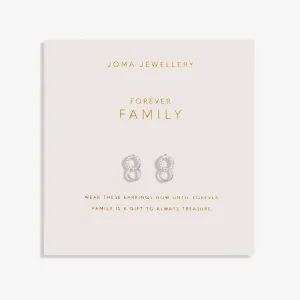 Forever Yours Forever Family Silver Plated Earrings 7508