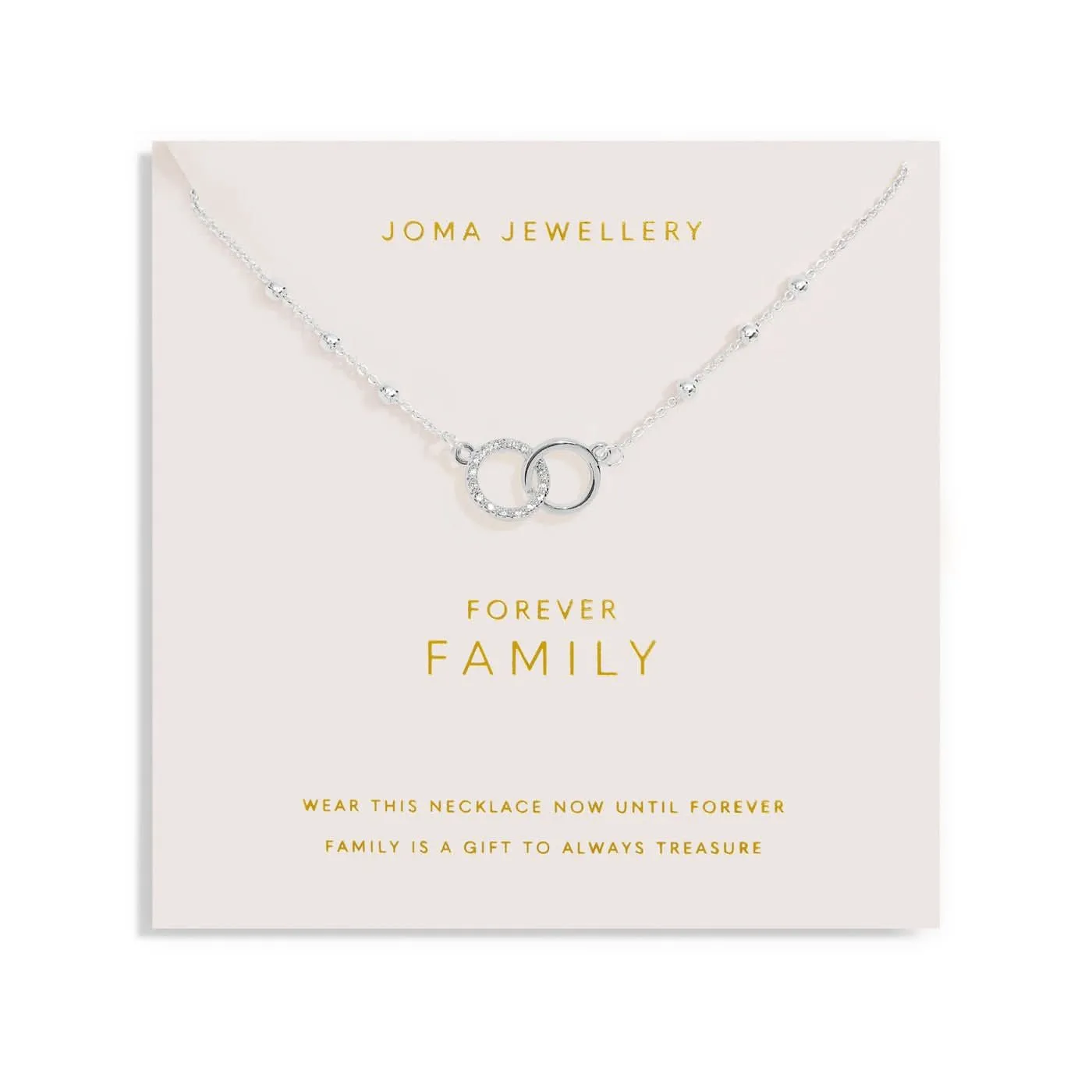Forever Yours Forever Family Silver Plated Necklace 7489