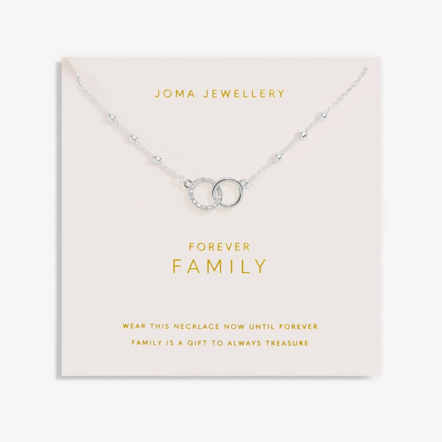 Forever Yours Forever Family Silver Plated Necklace 7489