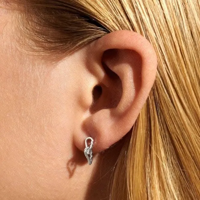 Forever Yours Guardian Angel Silver Plated Earrings 6769