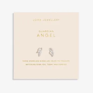 Forever Yours Guardian Angel Silver Plated Earrings 6769