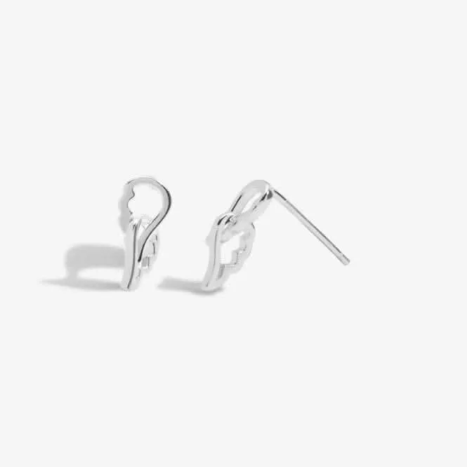 Forever Yours Guardian Angel Silver Plated Earrings 6769