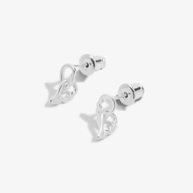 Forever Yours Guardian Angel Silver Plated Earrings 6769