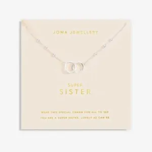 Forever Yours Super Sister Silver Plated 46cm   5cm Necklace 6713
