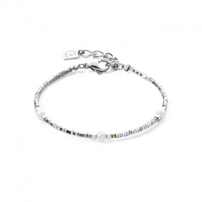 Freshwater Pearl White Silver Bracelet 1127/30-1417