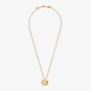 Gem Glow Hammered Gold Plated 50cm Adjustable Necklace 7182