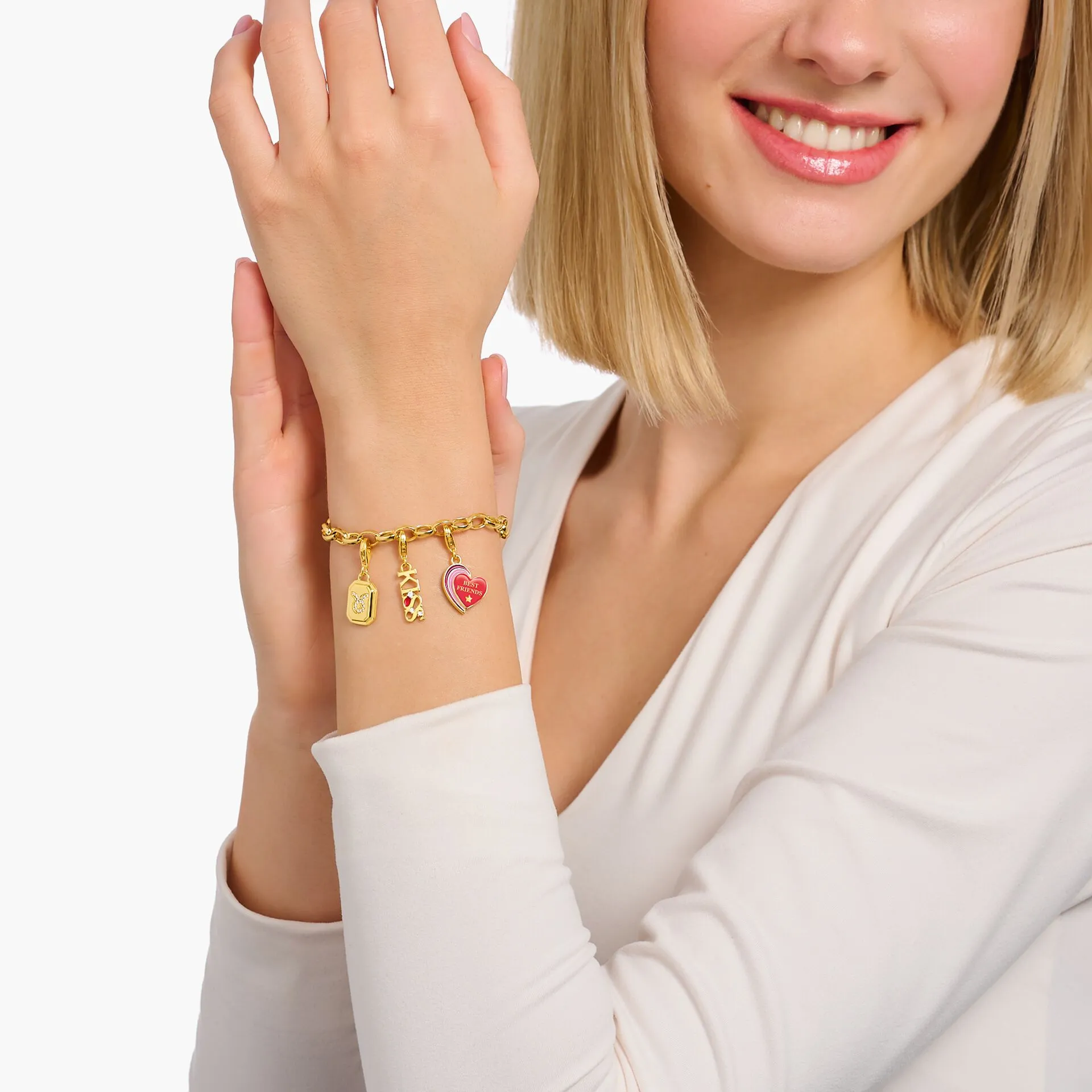 Gemini Zodiac sign gold charm Pendant