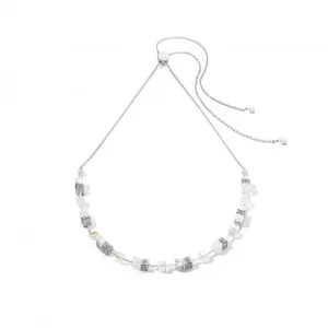 GeoCUBE Iconic Nature White Chain Necklace 3035/10-1400