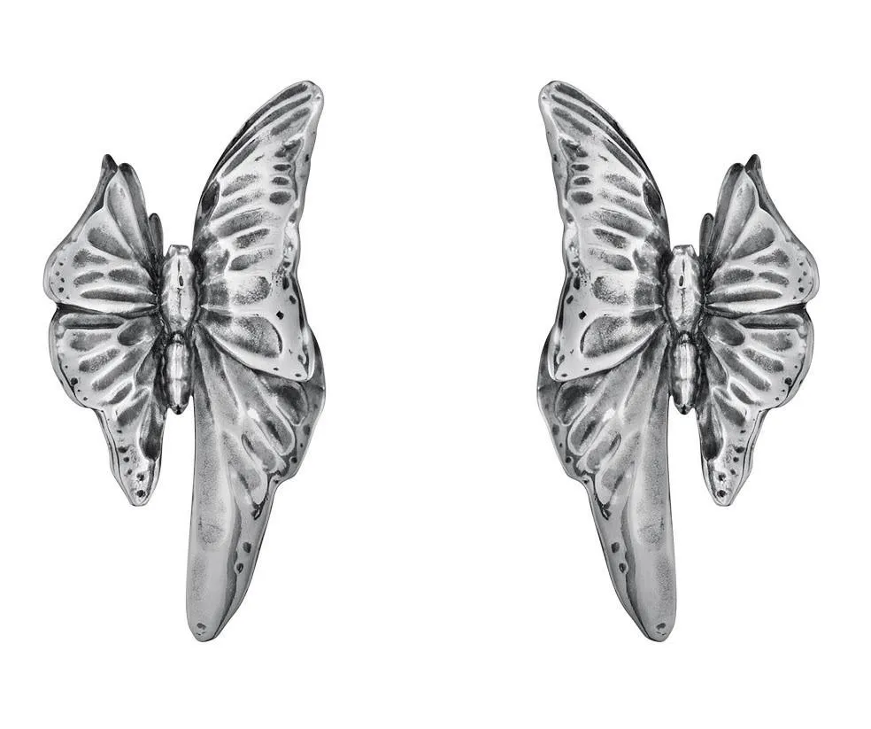 Georg Jensen Askill Sterling Silver Butterfly Stud Earrings D