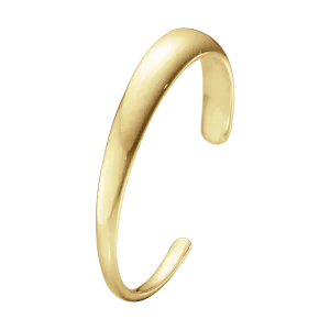 Georg Jensen Curve 18ct Yellow Gold Slim Bangle
