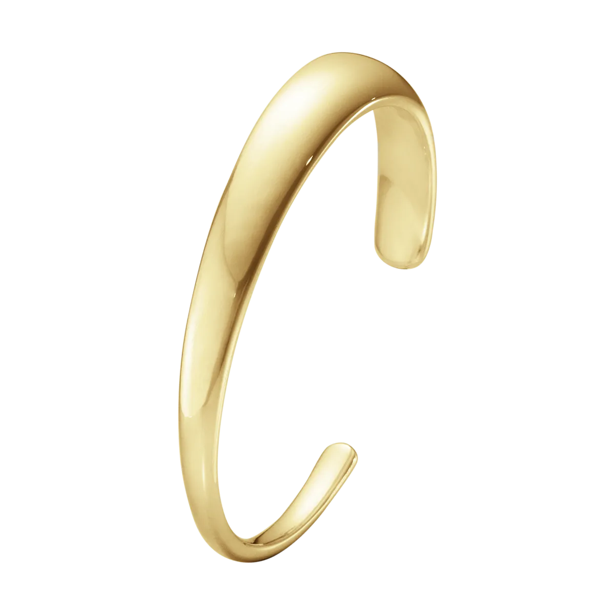 Georg Jensen Curve 18ct Yellow Gold Slim Bangle