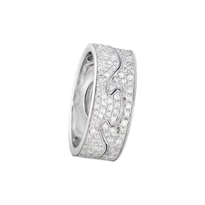 Georg Jensen Fusion 18ct White Gold Diamond Two Piece Ring