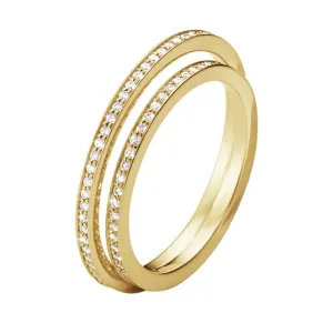 Georg Jensen Halo 18ct Yellow Gold 0.39ct Diamond Ring