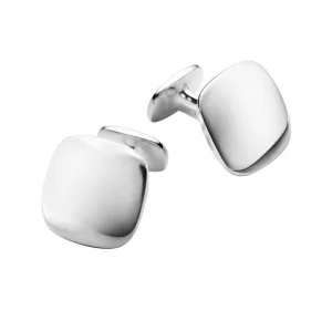 Georg Jensen Men's Classic Sterling Silver Domed Cushion Cufflinks