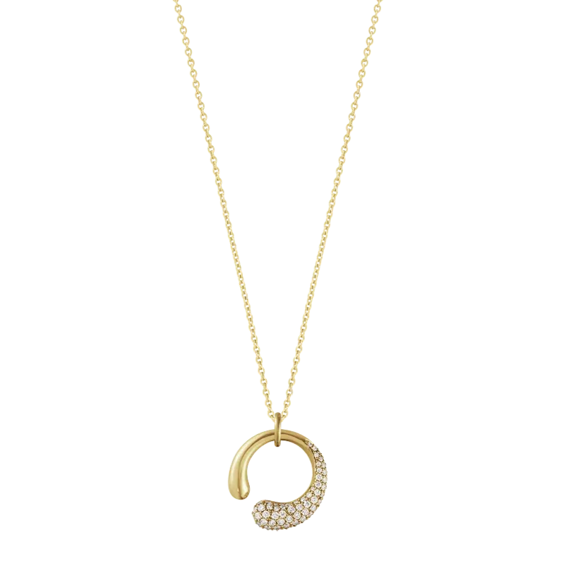 Georg Jensen Mercy 18ct Yellow Gold Diamond Necklace
