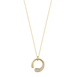 Georg Jensen Mercy 18ct Yellow Gold Diamond Necklace