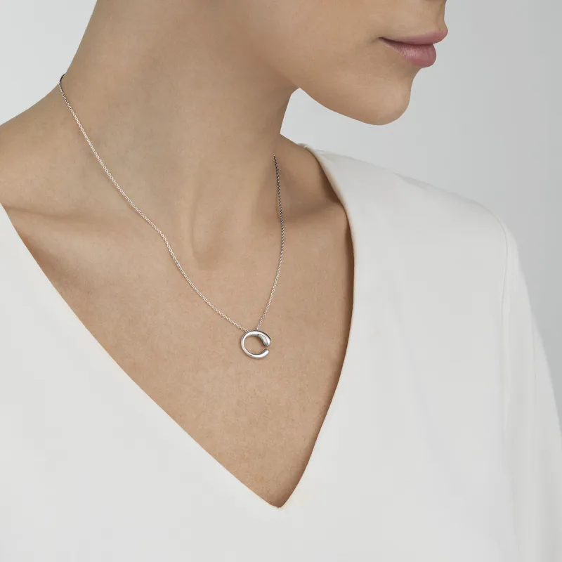 Georg Jensen Mercy Sterling Silver Small Necklace
