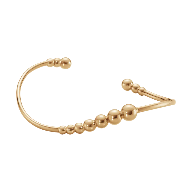 Georg Jensen Moonlight Grapes 18ct Rose Gold Wave Torc Bangle