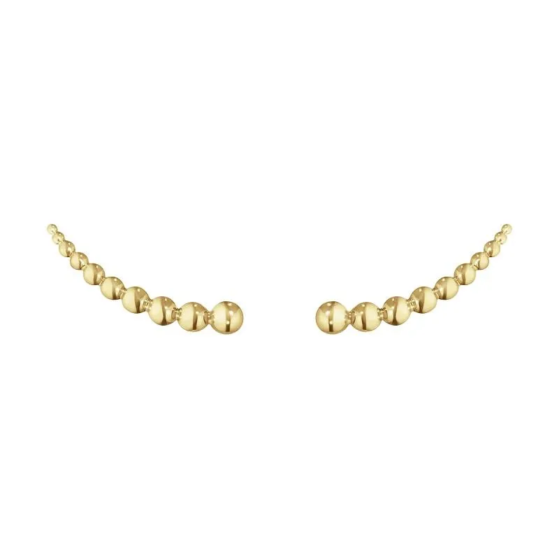 Georg Jensen Moonlight Grapes 18ct Yellow Gold Climber Earrings