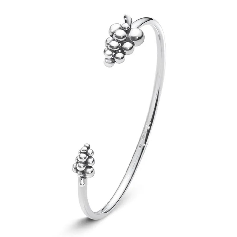 Georg Jensen Moonlight Grapes Sterling Silver Grape Bangle