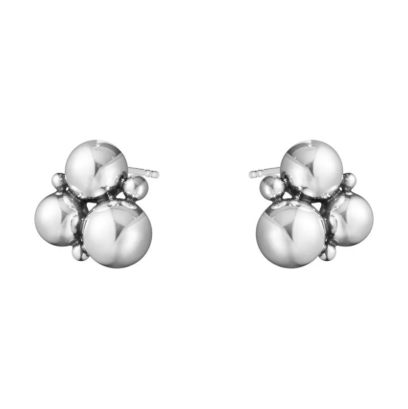 Georg Jensen Moonlight Grapes Sterling Silver Stud Earrings