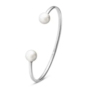 Georg Jensen Moonlight Grapes Sterling Silver White Pearl Bangle