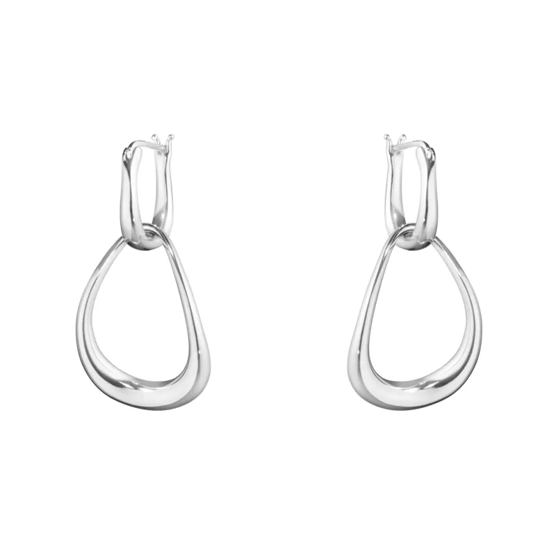 Georg Jensen Offspring Sterling Silver Drop Earrings
