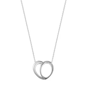 Georg Jensen Offspring Sterling Silver Heart Necklace D