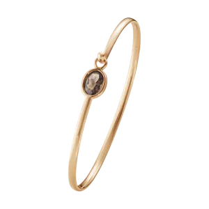 Georg Jensen Savannah 18ct Rose Gold Smokey Quartz Bangle