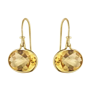 Georg Jensen Savannah 18ct Yellow Gold Citrine Earrings