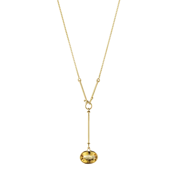 Georg Jensen Savannah 18ct Yellow Gold Citrine Necklace