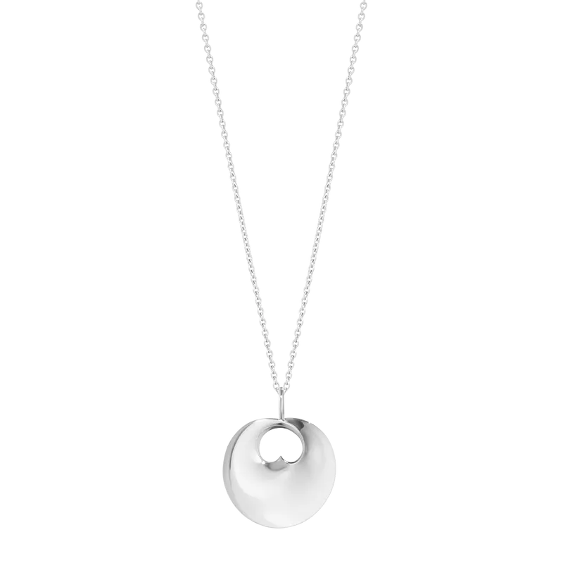 Georg Jensen Small Hidden Heart Sterling Silver Necklace D