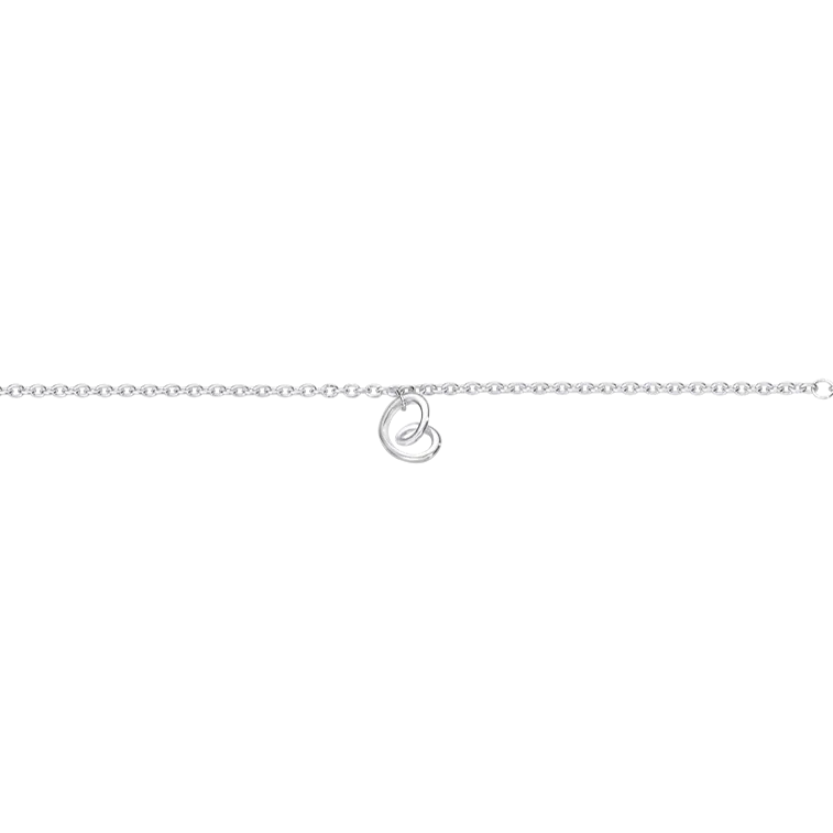 Georg Jensen Sterling Silver Heart Bracelet