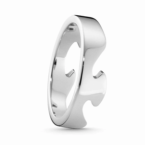Georg Jensen Fusion 18ct White Gold End Ring