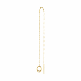 Georg Jensen Magic 18ct Yellow Gold Diamond Threader Earring