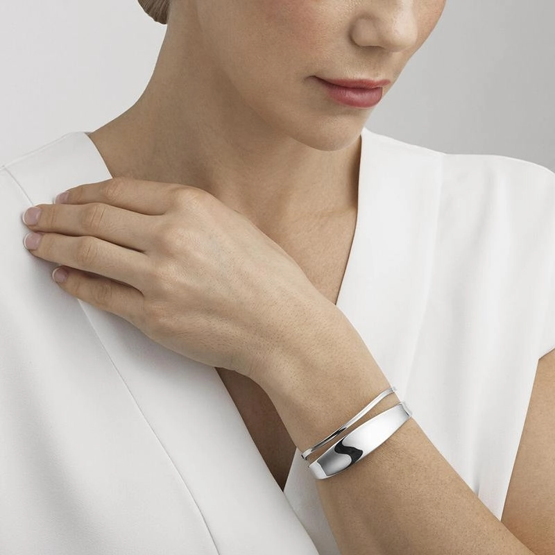Georg Jensen Marcia Sterling Silver Bangle D