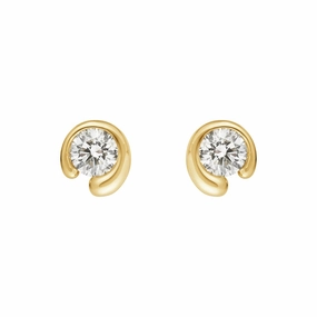 Georg Jensen Mercy 18ct Yellow Gold 0.40ct Diamond Stud Earrings