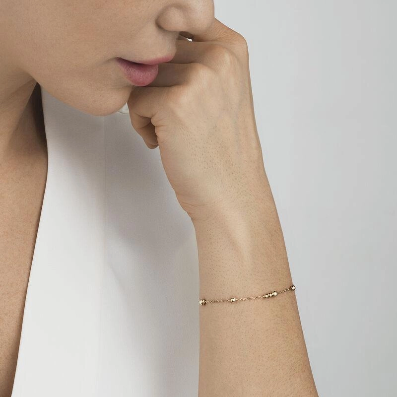 Georg Jensen Moonlight Grapes 18ct Rose Gold Beaded Bracelet