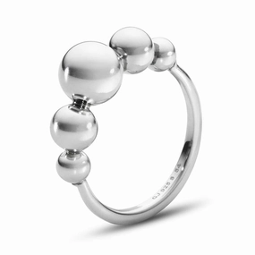 Georg Jensen Moonlight Grapes Sterling Silver Ring D