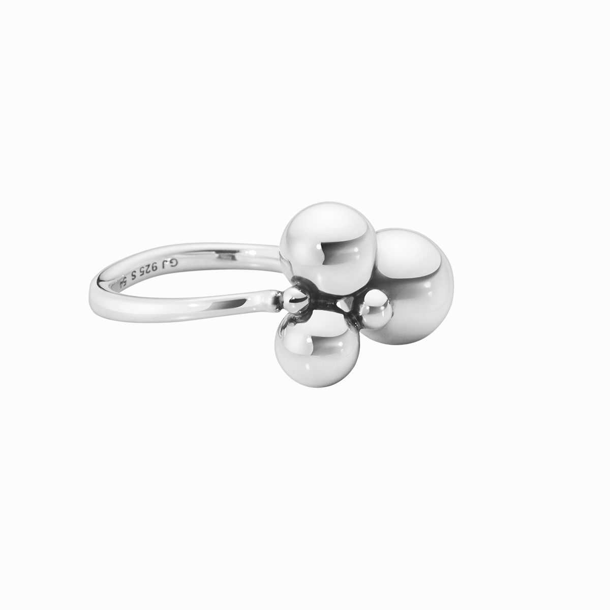 Georg Jensen Moonlight Grapes Sterling Silver Small Ring