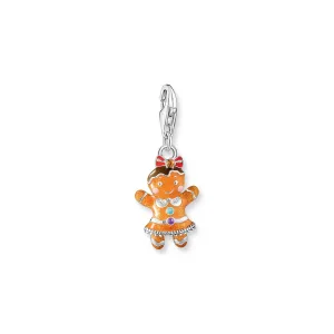 Gingerbread girl charm pendant