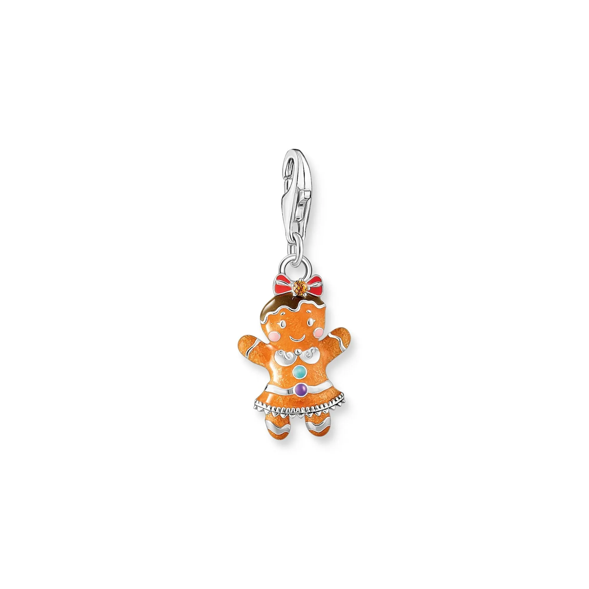 Gingerbread girl charm pendant