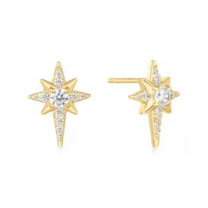 Gold Eight-Pointed Star Stud Earrings E065-02G