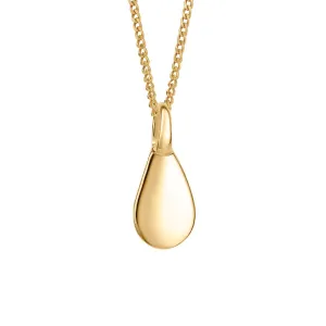 Gold Plated Drop Shaped Tag Only Pendant P5226