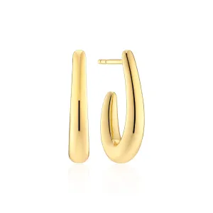 Gold Plated Goccia Pianura Parvus EarringsSJ-E2486-YG