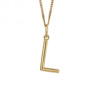 Gold Plated Initial Letter L Pendant P5138
