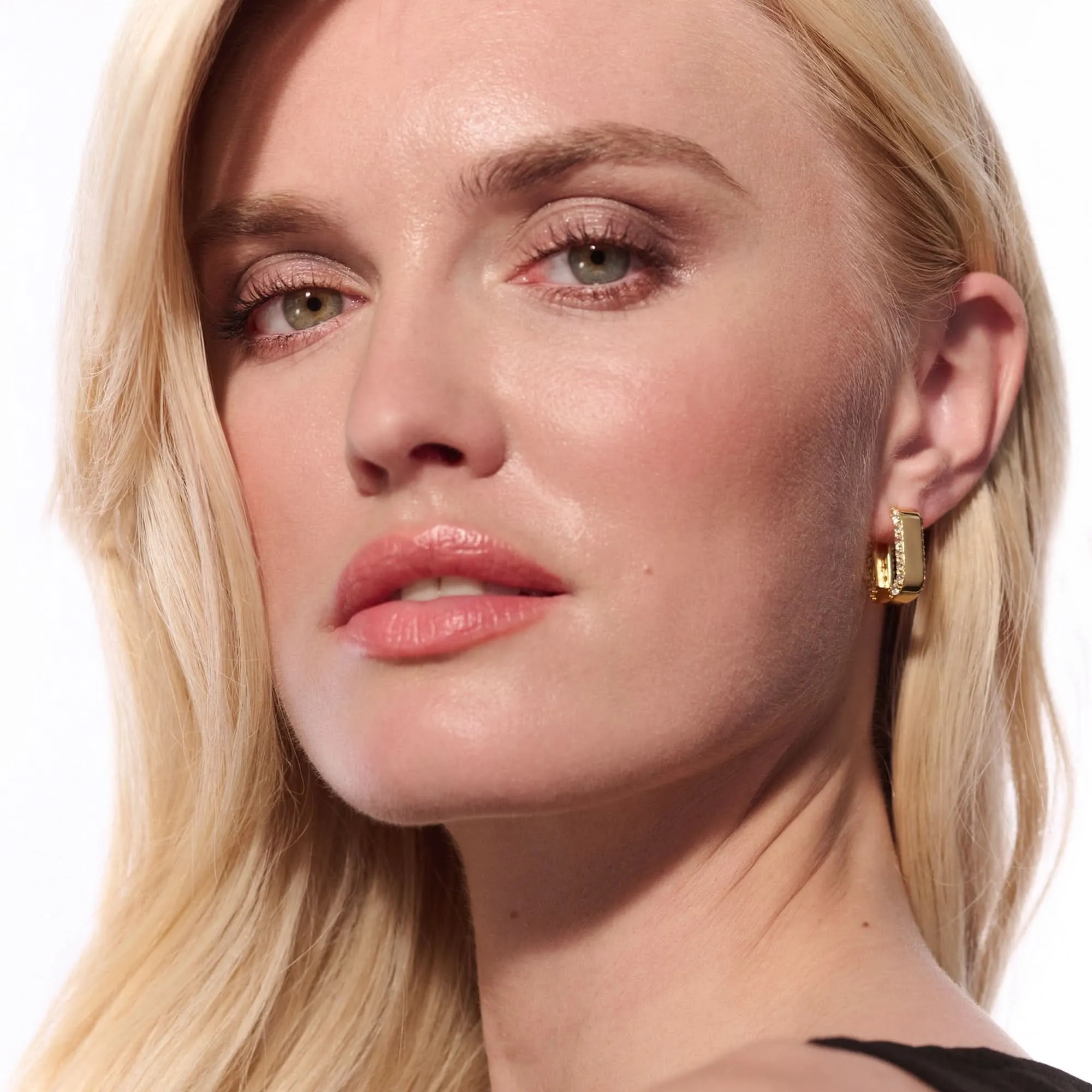 Gold Plated Maratea Piccolo Earrings SJ-E2450-CZ-YG