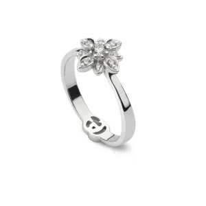 Gucci Flora 18ct White Gold Diamond Ring