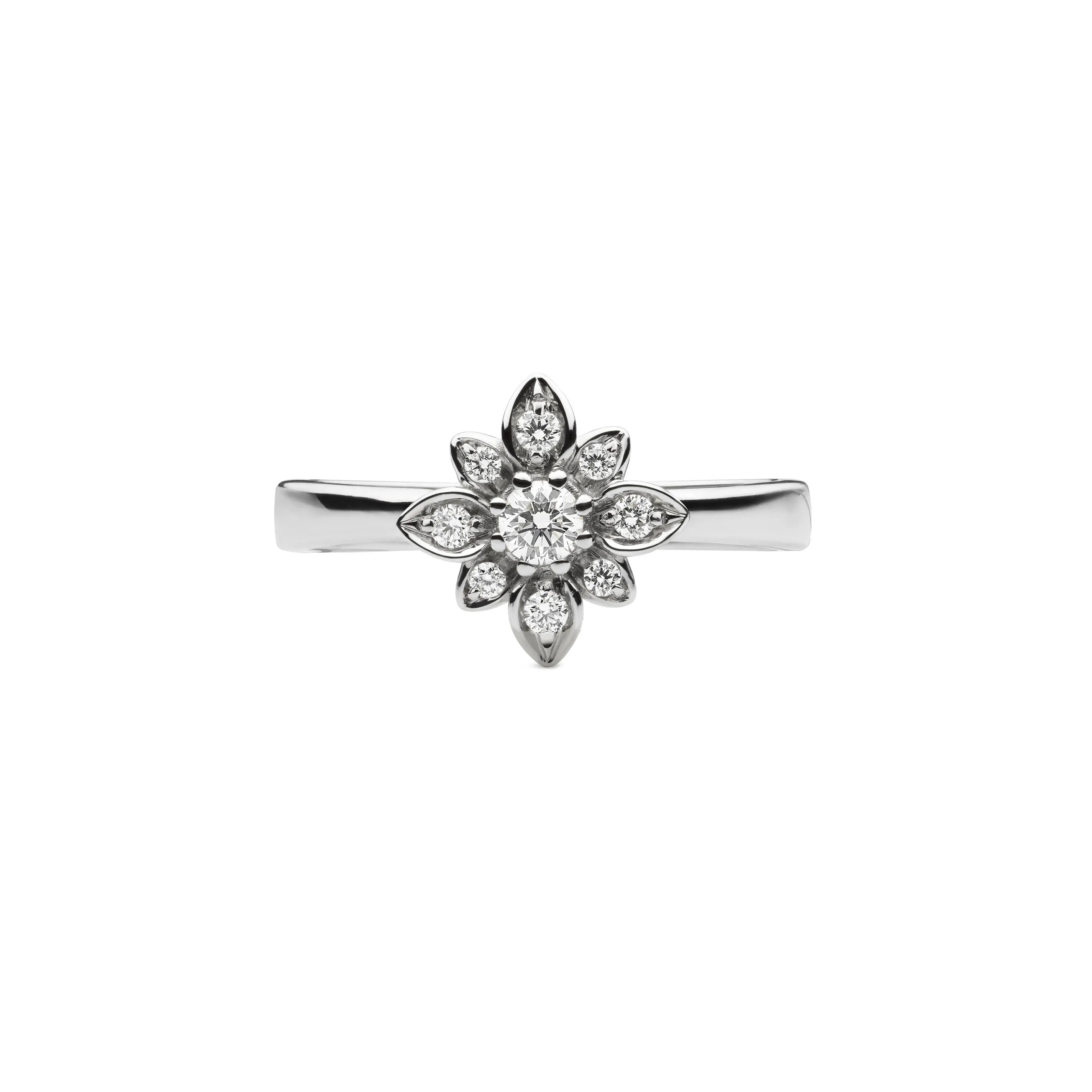 Gucci Flora 18ct White Gold Diamond Ring