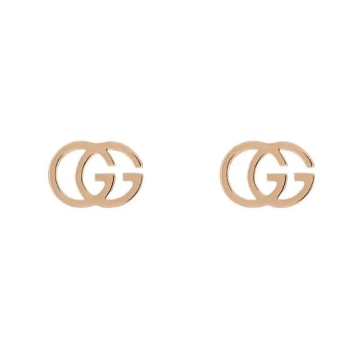Gucci GG Running 18ct Rose Gold Stud Earrings